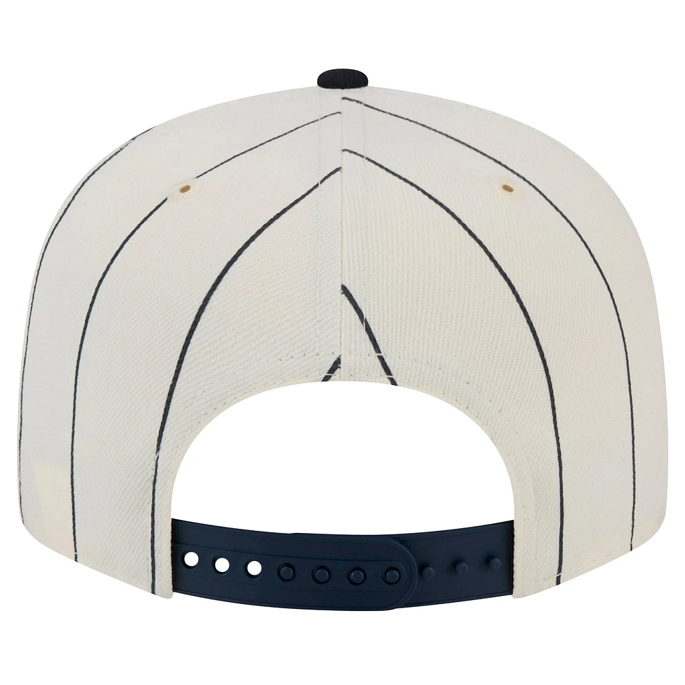 Casquette Snapback à rayures blanches 9FIFTY des California Angels de New Era pour homme