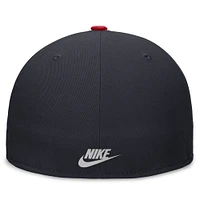Men's Nike Navy/Red California Angels Rewind Cooperstown True Performance Fitted Hat