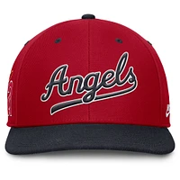 Men's Nike Red/Navy California Angels Cooperstown Collection Pro Performance Snapback Hat