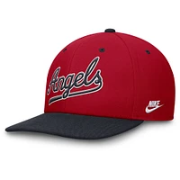 Men's Nike Red/Navy California Angels Cooperstown Collection Pro Performance Snapback Hat
