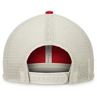 Women's Fanatics Red/Natural California Angels Cooperstown Collection Big Fly Trucker Adjustable Hat