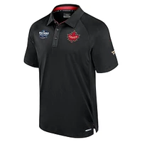Polo Fanatics noir pour homme Canada 2025 4 Nations Face-Off Authentic Pro Poly