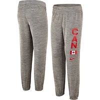 Women's Nike Gray Canada Basketball Practice Fleece Pants