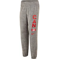 Women's Nike Gray Canada Basketball Practice Fleece Pants