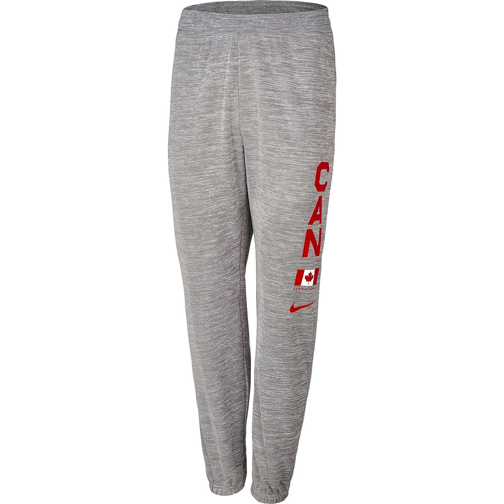 Men's  Nike Gray Canada Basketball Practice Fleece Pants
