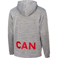Men's  Nike Gray Canada Basketball Practice Fleece Pullover Hoodie