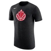 Men's Nike Heather Black Canada Basketball Tri-Blend T-Shirt