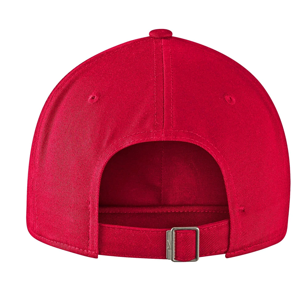 Men's Nike Red Canada Basketball Campus Adjustable Hat