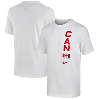 Men's Nike White Canada Basketball Team Performance T-Shirt