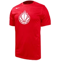 Youth Nike  Red Canada Basketball Core T-Shirt