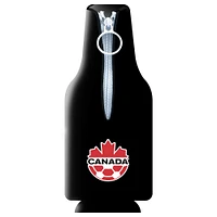 Black Canada Soccer 12oz. Logo Bottle Hugger