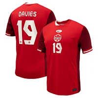 Men's Nike Alphonso Davies Red Canada Soccer 2024 Home Replica Jersey