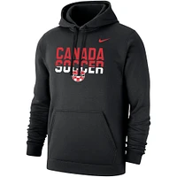 Men's Nike Black Canada Soccer Club Pullover Hoodie