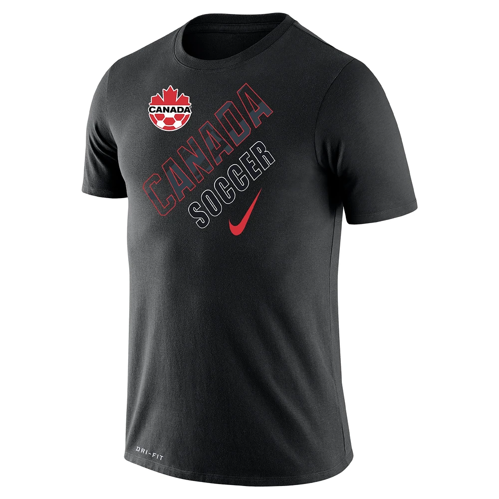 Men's Nike Black Canada Soccer Legend Performance T-Shirt
