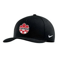 Men's Nike Black Canada Soccer Logo Fitted Hat