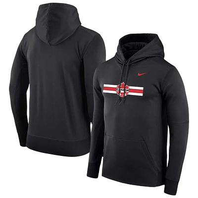 Men's Nike Black Canada Soccer Performance Fleece Pullover Hoodie