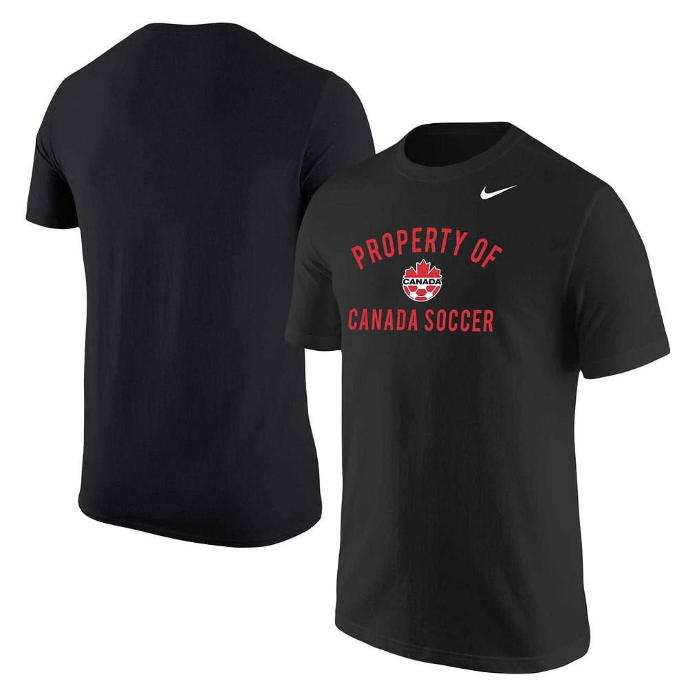 Men's Nike Black Canada Soccer Property Of Core T-Shirt