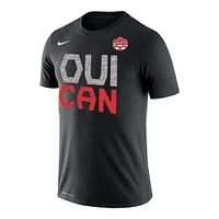 Men's Nike Black Canada Soccer - We Can Team Qualification Celebration Performance T-Shirt