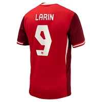Men's Nike Cyle Larin Red Canada Soccer 2024 Home Replica Jersey