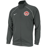 Men's Nike Gray Canada Soccer Anthem Raglan Full-Zip Jacket