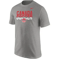 Men's Nike Heather Gray Canada Soccer Core T-Shirt