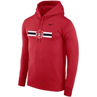 Men's Nike Red Canada Soccer Performance Fleece Pullover Hoodie