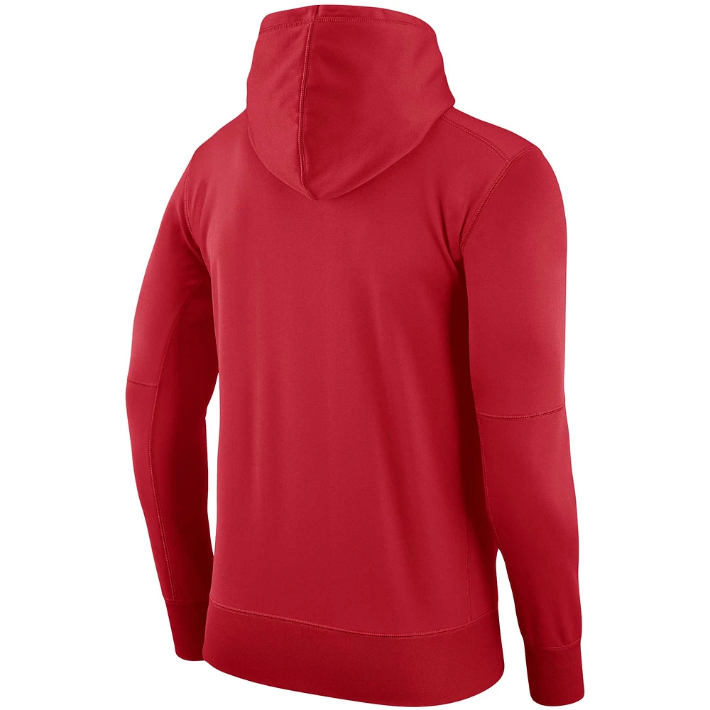 Men's Nike Red Canada Soccer Performance Fleece Pullover Hoodie