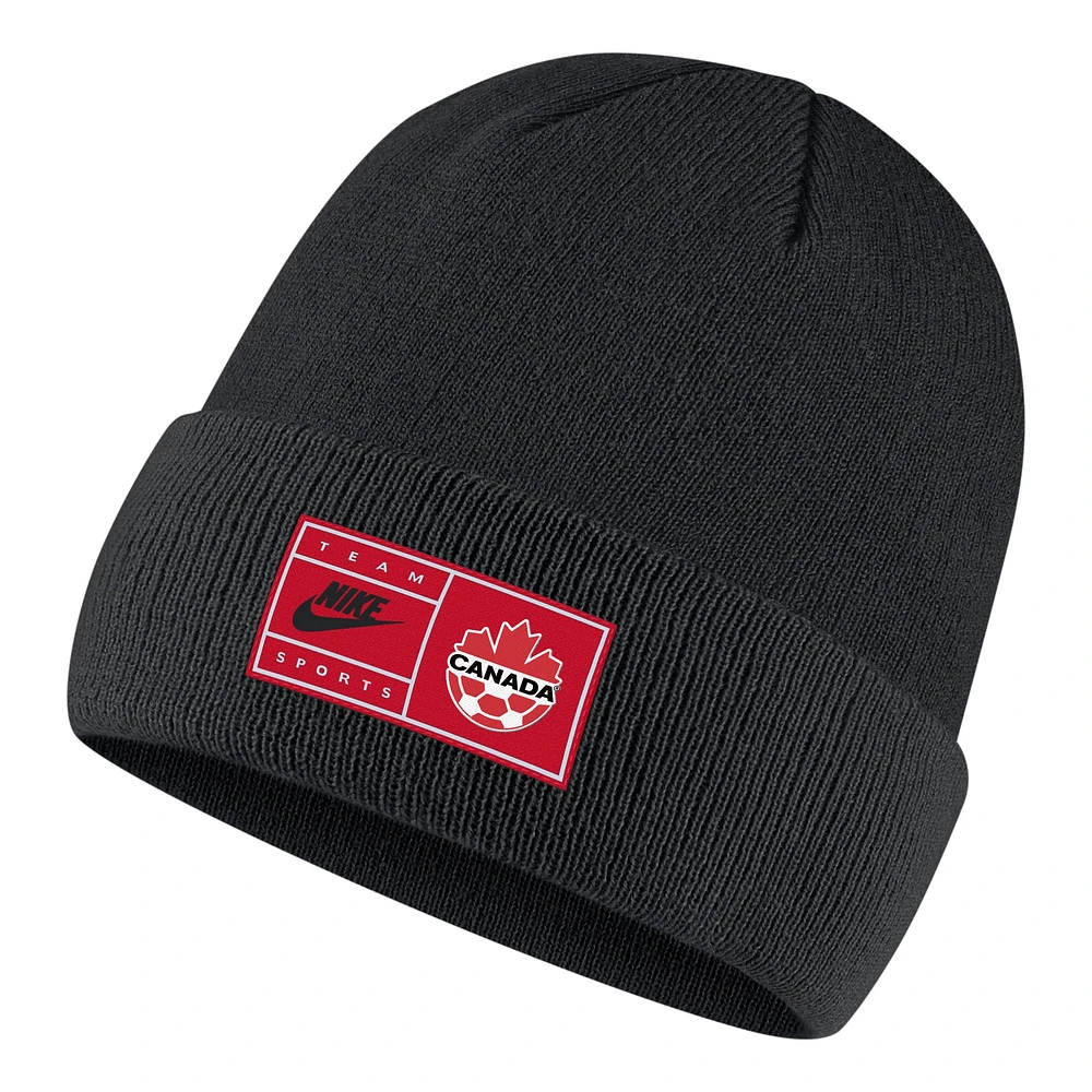 Men's Nike Red Canada Soccer Wordmark - Cuffed Knit Hat