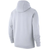 Men's Nike White Canada Soccer Fleece Pullover Hoodie