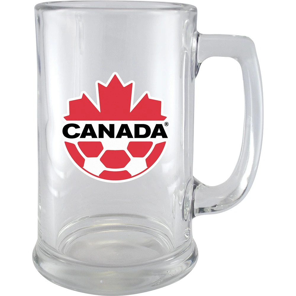 The Sports Vault Canada Soccer - 15oz. Glass Sport Mug