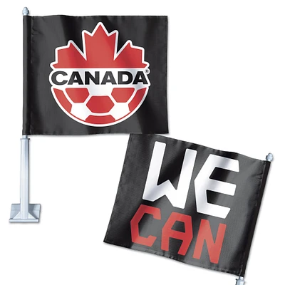 WinCraft Canada Soccer - We Can 11'' x 15'' Drapeau de voiture recto-verso