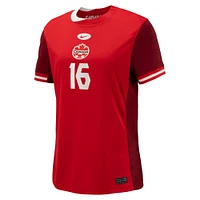 Women's Nike Janine Beckie Red Canada Soccer 2024 Home Replica Jersey