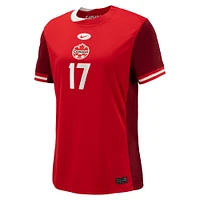 Women's Nike Jessie Fleming Red Canada Soccer 2024 Home Replica Jersey