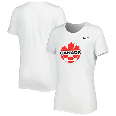 T-shirt Nike Canada Soccer Legend Performance pour femme, blanc