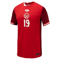 Youth Nike Adriana Leon Red Canada Soccer 2024 Home Replica Jersey