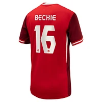 Youth Nike Janine Beckie Red Canada Soccer 2024 Home Replica Jersey