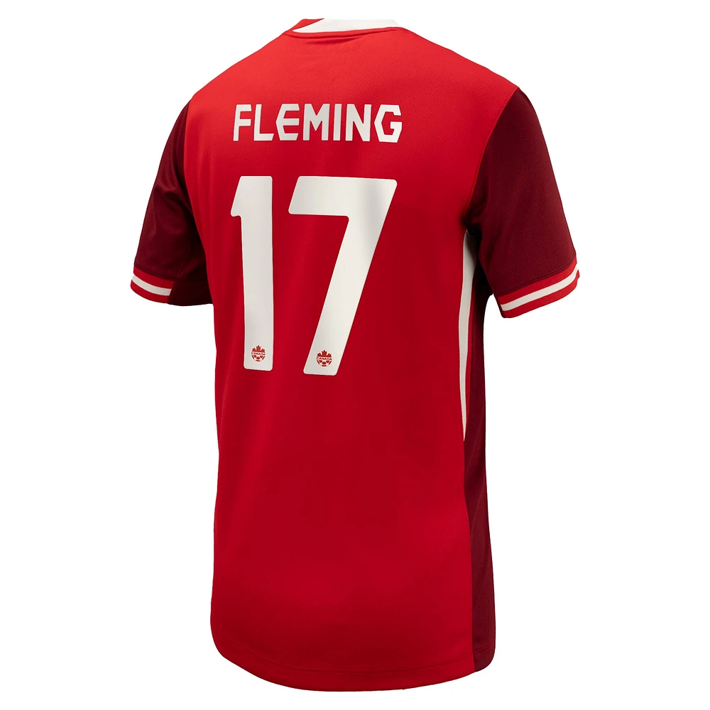 Youth Nike Jessie Fleming Red Canada Soccer 2024 Home Replica Jersey