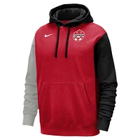 Youth Nike Red Canada Soccer Color Block Club Fleece Pullover Hoodie