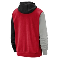 Youth Nike Red Canada Soccer Color Block Club Fleece Pullover Hoodie