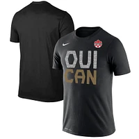 Men's Nike Black Canada Women's National Team - French We Can Performance T-Shirt
