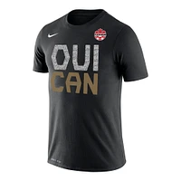 Men's Nike Black Canada Women's National Team - French We Can Performance T-Shirt