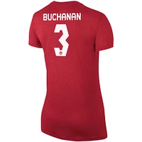 Women's Nike Kadeisha Buchanan Red Canada Soccer Legend Name & Number Performance - T-Shirt