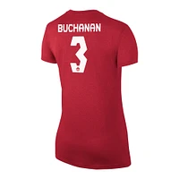 Women's Nike Kadeisha Buchanan Red Canada Soccer - Legend Name & Number T-Shirt