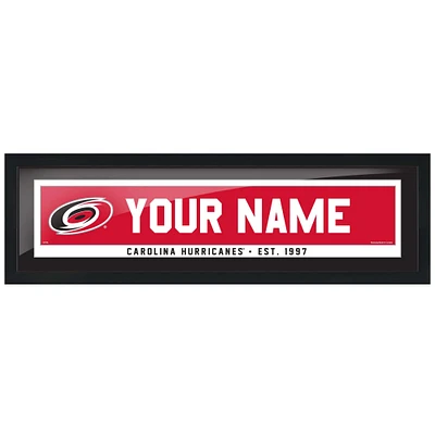 Carolina Hurricanes - 6'' x 22'' Team Personalization Picture Frame