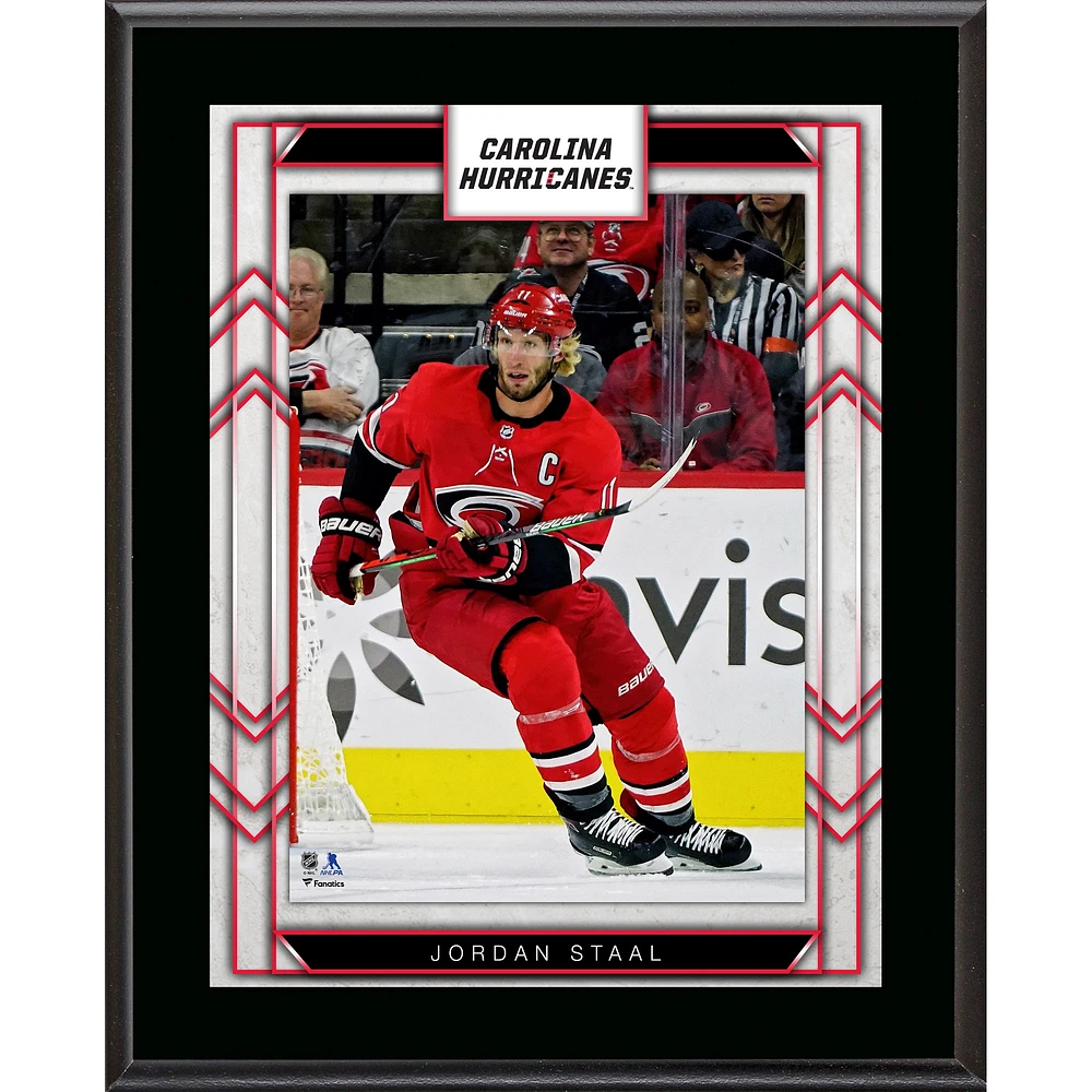 Jordan Staal Carolina Hurricanes 10.5" x 13" Sublimated Player Plaque