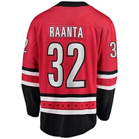 Men's Fanatics Antti Raanta Red Carolina Hurricanes Alternate Breakaway Player Jersey