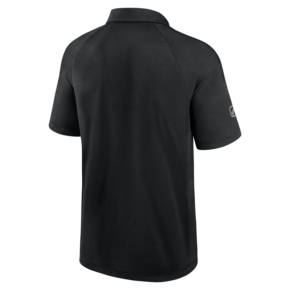Men's Fanatics  Black Carolina Hurricanes Authentic Pro Rink Polo