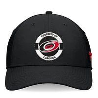 Men's Fanatics Black Carolina Hurricanes Authentic Pro Training Camp Flex Hat