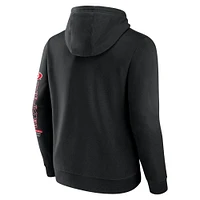 Men's Fanatics Black Carolina Hurricanes Revolution Pullover Hoodie