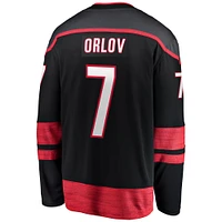Men's Fanatics Dmitry Orlov Black Carolina Hurricanes Home Breakaway Jersey